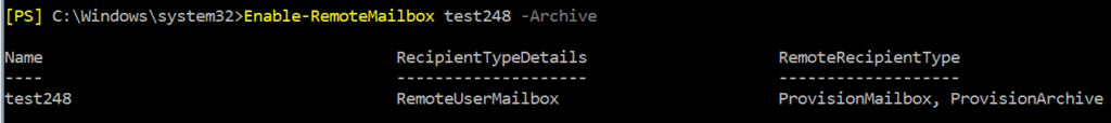 office 365 archive mailbox